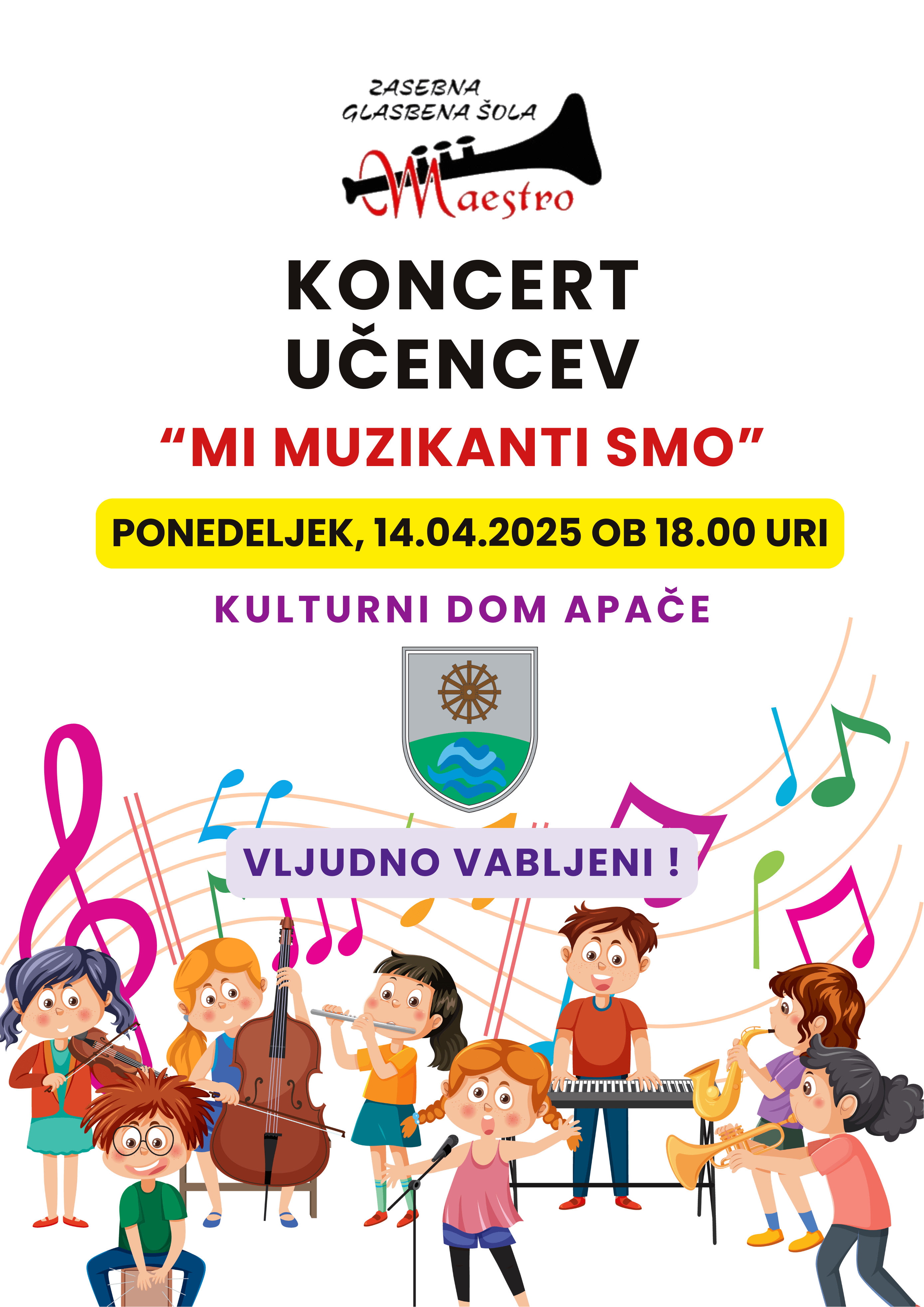 KONCERT UČENCEV 14.04.2025